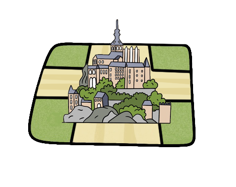 Mont Saint-Michel avec 4 entrées